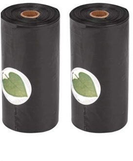 Hond Kak Zak Dispenser Grappige Vorm Houder Opbergdoos Afval Tas Deispenser Past Voor Huisdier Aangelijnd Kak Tassen Set 2 rolls zwart