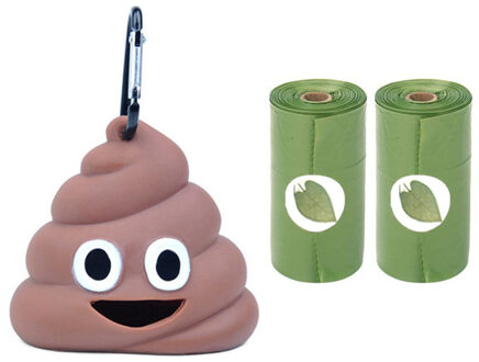 Hond Kak Zak Dispenser Grappige Vorm Houder Opbergdoos Afval Tas Deispenser Past Voor Huisdier Aangelijnd Kak Tassen Set groen reeks 1