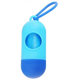 Hond Kak Zak Dispenser Huisdier Zak Afval Portable Milieuvriendelijke Voor Hond Schoonmaken Zakken Duurzaam Vuilniszakken Voor Honden Katten Huisdier levert donker blauw