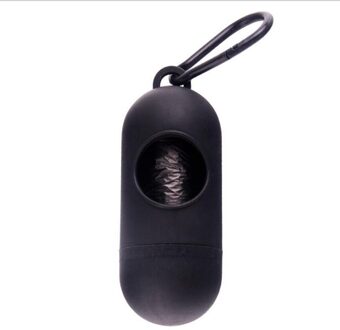 Hond Kak Zak Dispenser Huisdier Zak Afval Portable Milieuvriendelijke Voor Hond Schoonmaken Zakken Duurzaam Vuilniszakken Voor Honden Katten Huisdier levert zwart