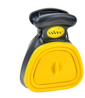 Hond Kak Zak Dispenser Reizen Opvouwbare Pooper Scooper Huisdier Wc Clip Schop Handige Hond Levert Scheppen Kak Artefact geel / S