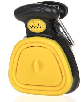 Hond Kak Zak Dispenser Reizen Opvouwbare Pooper Scooper Kak Scoop Schoon Animal Afval Picker Cleaning Tools Huisdier Producten geel L