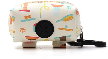 Hond Kak Zak Dispenser Reizen Outdoor Opvouwbare Kak Scoop Clean Pick Up Dier Afval Afval Picker Reinigen Huisdier Producten wit