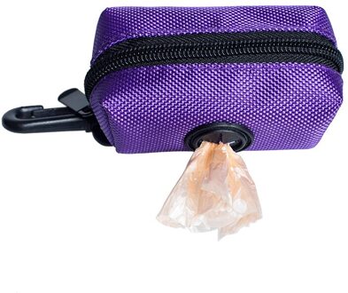 Hond Kak Zakken Huisdier Afval Vuilniszakken Biologisch Afbreekbaar Outdoor Carrier Houder Dispenser Clean Pick Up Gereedschap Huisdier Accessoires paars