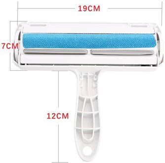 Hond Kam Tool Pet Hair Roller Remover Herbruikbare Hond Kat Bont Borstel Base Home Meubels Sofa Kleding Zelfreinigende pluizenborstel blauw