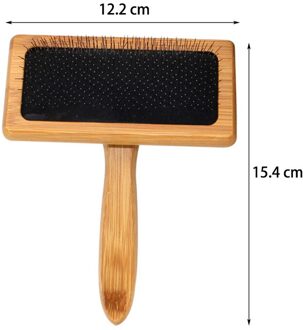 Hond Kammen Kat Hair Remover Grooming Borstel Hout Rvs Puppy Grote Hond Dematting Kam Haar Verlies Levert Gereedschap