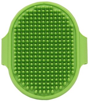 Hond Kat Bad Borstel Huisdier Kam Rubber Handschoen Haar Bont Grooming Masseren Massage Handschoen Pet Douche Hond Borstels groen