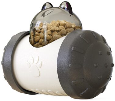 Hond Kat Eten Treat Dispenser Speelgoed Interactie Hond Bal Trage Eten Iq Behandelen Bal Voor Kleine Middelgrote Hond En Kat DNJ998 zwart
