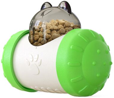 Hond Kat Eten Treat Dispenser Speelgoed Interactie Hond Bal Trage Eten Iq Behandelen Bal Voor Kleine Middelgrote Hond En Kat kan Csv groen
