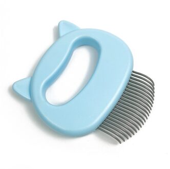 Hond Kat Kammen Hair Remover Brush Pet Grooming Gereedschap Hond Massage Kam Borstel Verwijderen Losse Haren Kat Levert Blauw
