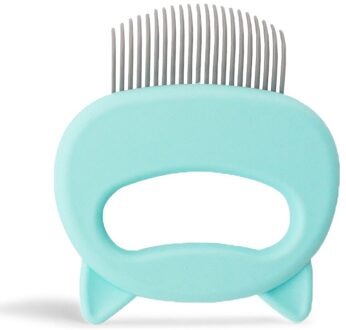 Hond Kat Kammen Hair Remover Brush Pet Grooming Gereedschap Hond Massage Kam Borstel Verwijderen Losse Haren Kat Levert groen