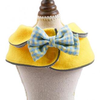 Hond Kat Kleding Kleuterschool Shawl Student Polyester Strik Comfortabele Prinses Stijl Cape Huisdier Geul Huisdier Producten geel S