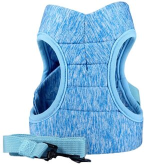 Hond Kat Lopen Jacket Harnas Kat Harnas Escape Proof Kleine Kat En Hond Harnas Vest Met Reflecterende Band Voor Kitten Blauw / M