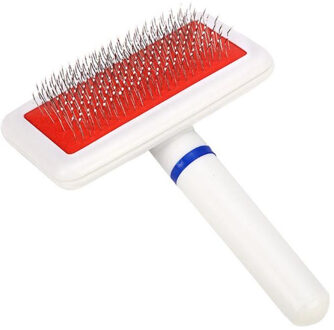 Hond Kat Naald Kam Puppy Haar Remover Borstel Huisdieren Beauty Grooming Benodigdheden voor lange en korte haar Gilling Borstel Gelikter tool rood