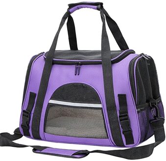 Hond Kat Zak Huisdier Rugzak Puppy Accessoires Beroep Producten Nylon Draagbare Levert Multicolor Pet Carrier Bag paars