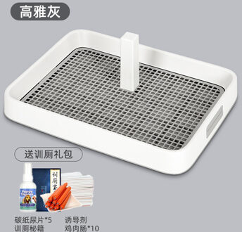 Hond Kattenbak Puppy Training Pads Kak Scooper Poot Hond Wc Stront Kleine Huisdier Wc Zand Doos Inodoro Mesh hond Lade EE50CS Donkergrijs