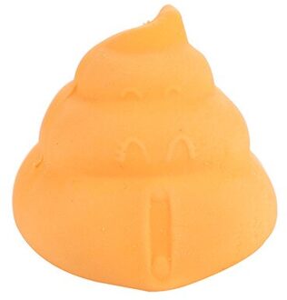 Hond Kauwen Speelgoed Geluid Kak Latex Knabbelen Speelgoed Grappige Kak Vorm Bijtvast Molaire Dierbenodigdheden Tanden Schoon Hond speelgoed TXTB1 oranje