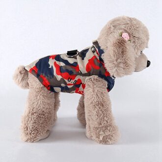 Hond Kleding Camouflage Winter Warme Zachte Katoen Zip Up Mouwloze Jas Pet Kleding Voor Honden Catsoutfits XXL
