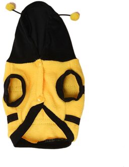 Hond Kleding Coat Hoodie Kostuum Outfit Puppy Bumble Bee Warm Hond Kat Kleding Cosplay Jurk Jas Pet Kleding Voor kleine Honden 40x54cm