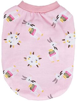 Hond Kleding O Nek Cartoon Hond Shirt Zachte Comfortabele Herfst Winter Pet Kleding Dunne Vest Kleine Hond T-shirt Dierbenodigdheden XS