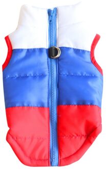 Hond Kleding Winter Gewatteerde Vest Harnas Warm Winddicht Jas Voor Hond Snowsuit Hond Cachorro Mascotas Goederen Voor Huisdieren Blauw / S