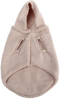 Hond Kleding Winter Solid Hooded Hond Jassen Puppy Winter Warm Jumper Kleding Solid Pet Hoodies Voor Kleine Medium Grote Huisdier #3 Beige / L