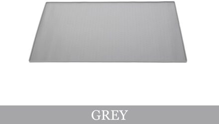 Hond Kom Drinken Matten Kitten Siliconen Waterdicht Voedsel Pads Anti-Slip Honden Katten Placemat Voeden Puppy Mat Voedsel Pad dierbenodigdheden grijs / 60x40cm