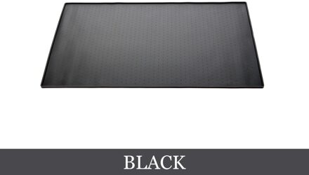 Hond Kom Drinken Matten Kitten Siliconen Waterdicht Voedsel Pads Anti-Slip Honden Katten Placemat Voeden Puppy Mat Voedsel Pad dierbenodigdheden zwart / 60x40cm