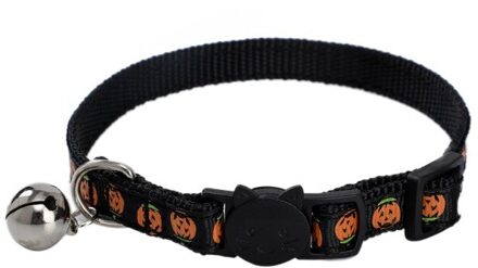 Hond Kraag Halloween Kat Halsbanden Met Klokken Pompoen Schedel Thema Quick Release Puppy Kraag Verstelbare Voor Kleine Grote Huisdier