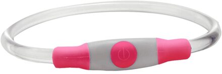 Hond Kraag Multifunctionele Led Halsband Tpu Kan Cut Usb Oplaadbare Verlichting Kraag Ошейник Для Собак Ошейник Собаке #30 roze