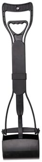 Hond Lange Handvat Huisdier Pooper Scooper Hond Kat Afval Picker Kaak Kak Scoop Pick Up Clean Afval Cleaning Tools dierbenodigdheden zwart