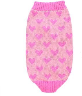 Hond Liefde Hart Trui Winter Warme Comfortabele Ademende Liefde Hart Patroon Kleding Voor Kleine Middelgrote Honden Puppy Kostuum