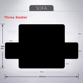 Hond Mat Koeling Zomer Pad Mat Voor Honden Kat Deken Sofa Ademend Wasbaar Fauteuil Kussenovertrekken Fauteuil Meubels Protector zwart 182X247cm