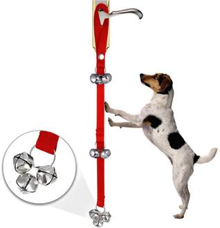 Hond Opleiding Hond Deurbellen Premium Training Potje Grote Verstelbare Hond Klokken Voor Zindelijkheidstraining Uw Puppy #20J17 Rood