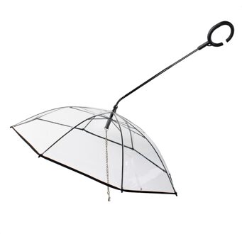 Hond Paraplu Transparant Waterdicht, Regendicht Snowproof Lopen Paraplu Met Leash Voor Kleine Honden Verstelbare Hond Paraplu