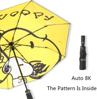 Hond Patroon Paraplu Pocket Paraplu Drie Vouwen Verse Party Honden Parasol Zonnige Regenachtige 4 Kleur Paraplu Vrouwen Auto-A