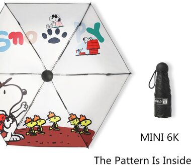 Hond Patroon Paraplu Pocket Paraplu Drie Vouwen Verse Party Honden Parasol Zonnige Regenachtige 4 Kleur Paraplu Vrouwen MINI