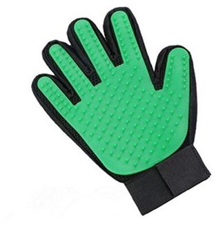 Hond Pet Grooming Handschoen Siliconen Katten Borstel Kam Deshedding Haar Handschoenen Honden Bad Schoonmaakproducten Dier Kammen Door Prostormer groen