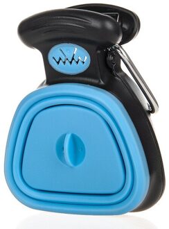 Hond Pet Travel Inklapbare Pooper Scooper Afbraak Bag Kak Schop Reiniging Pick Up Kak Cleaner blauw