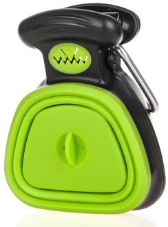 Hond Pet Travel Inklapbare Pooper Scooper Afbraak Bag Kak Schop Reiniging Pick Up Kak Cleaner groen