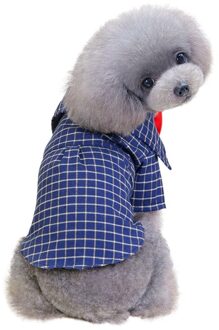 Hond Plaid Shirt Britse Stijl Gentleman Shirt Huisdier Puppy Hond Katten Casual Kleding Katoenen Shirt Voor Kleine Hond Chihuahua Yorkire