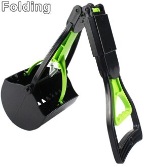 Hond Pooper Scoop Schop Reiniging Pick Up Dier Uitwerpselen Kat Uitwerpselen Picker Lichtgewicht En Handig Outdoor Schoonmaken Tool Folding groen