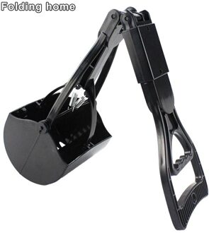 Hond Pooper Scoop Schop Reiniging Pick Up Dier Uitwerpselen Kat Uitwerpselen Picker Lichtgewicht En Handig Outdoor Schoonmaken Tool Folding zwart