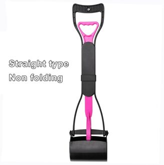 Hond Pooper Scoop Schop Reiniging Pick Up Dier Uitwerpselen Kat Uitwerpselen Picker Lichtgewicht En Handig Outdoor Schoonmaken Tool roze zwart