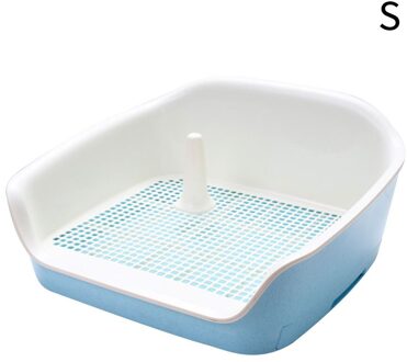 Hond Potje Dierbenodigdheden Kat Puppy Kattenbak Teddy Urinoir Pull Met Lade Soort Grote Ruimte Dubbele Laag Toiletbril Blauw / S
