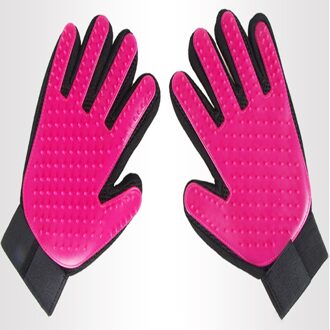 Hond Producten Hond Wassen Accessoires Ontharing Borstel, Hond Massage Bad Borstel Kat Teddy Schoonheid Schoonmaken Dierbenodigdheden rechtsaf hand- / roze