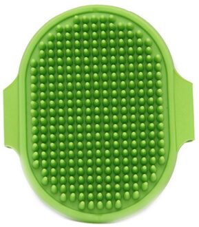 Hond Puppy Pet Grooming Handschoen Siliconen Katten Borstel Kam Massage Deshedding Haar Handschoenen Honden Bad Dier Reiniging Baden Gereedschappen groen
