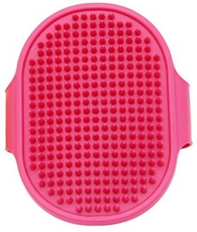 Hond Puppy Pet Grooming Handschoen Siliconen Katten Borstel Kam Massage Deshedding Haar Handschoenen Honden Bad Dier Reiniging Baden Gereedschappen rood