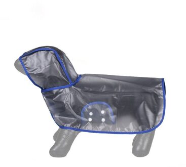 Hond Regenjas-Blauw-(Kleine)
