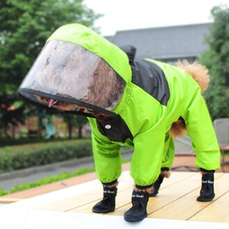 Hond Regenjas De Hond Gezicht Huisdier Kleding Jumpsuit Waterdichte Hond Jas Honden Waterbestendig Kleding Voor Honden Pet Jas 3XL